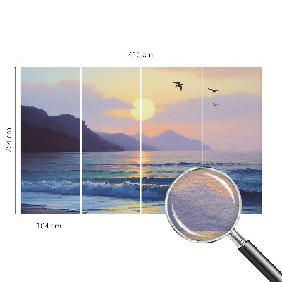 Fototapet la comandă pentru dormitor Peisaj de câmp