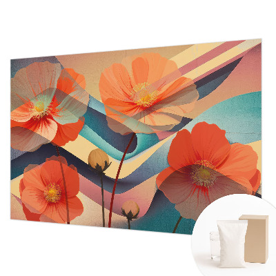 Fototapet modern la comandă cu motiv floral elegant