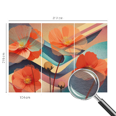 Fototapet modern la comandă Eleganță florală