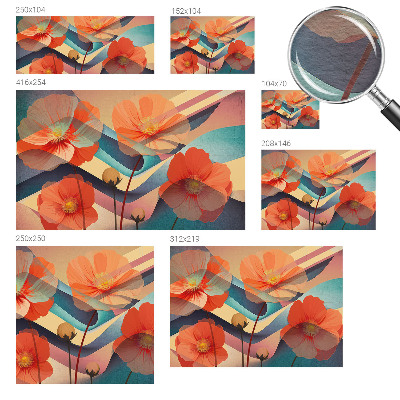 Fototapet modern la comandă Eleganță florală