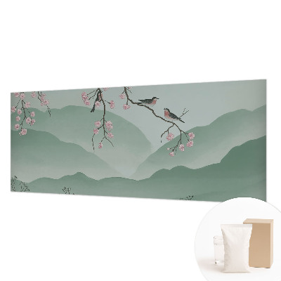 Fototapet la comandă pentru living Pădure de mesteacăn