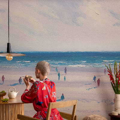 Fototapet vlies pentru dormitor Ceață de pădure