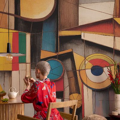 Fototapet modern pentru living Fețe de femei