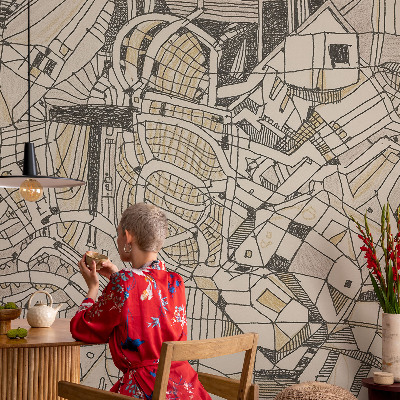 Fototapet la comandă Fețe colorate