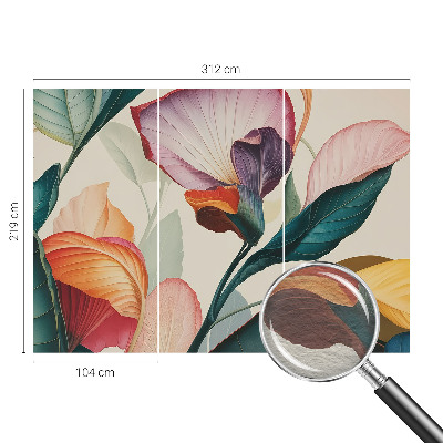 Fototapet pentru dormitor Șic floral