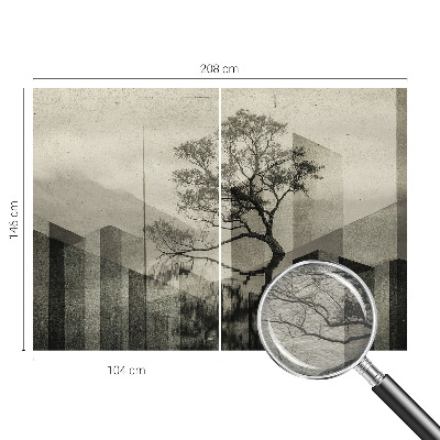 Fototapet modern Peisaj forestier