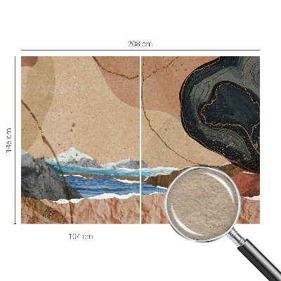 Fototapet la comandă pentru living Podul Albastru