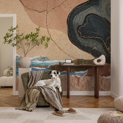 Fototapet la comandă pentru living Podul Albastru