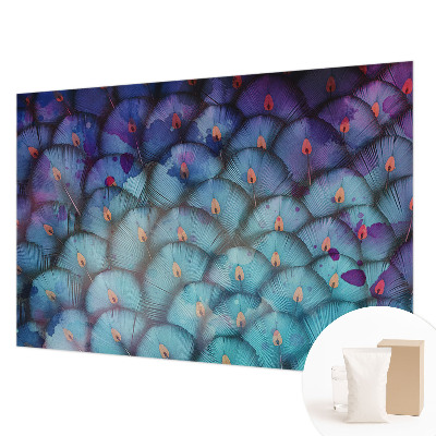 Fototapet modern pentru living cu motiv coroanei florale