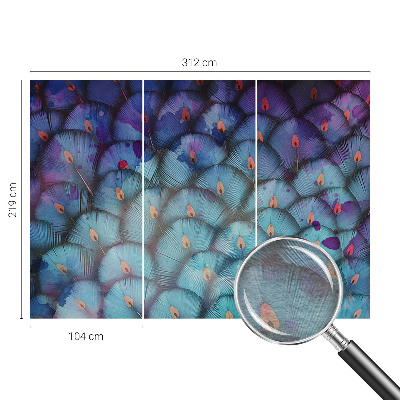 Fototapet modern pentru living Coroană florală