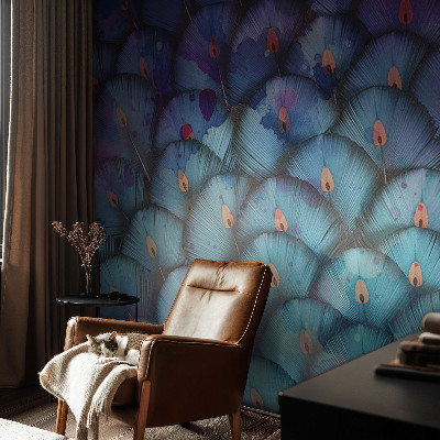 Fototapet modern pentru living Coroană florală