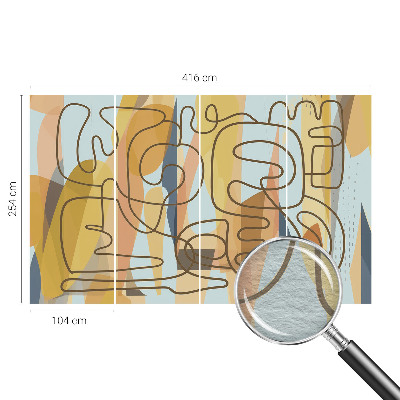 Fototapet modern la comandă Fluturi colorați