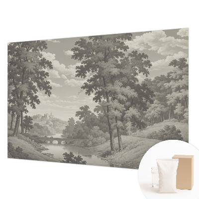 Tapet foto decorativ cu un design colorat și rezumat vizual