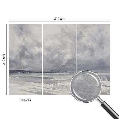 Fototapet pentru dormitor Flori abstracte