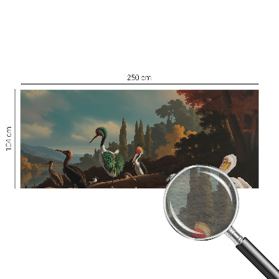 Fototapet vlies pentru living Eleganță ornitologică