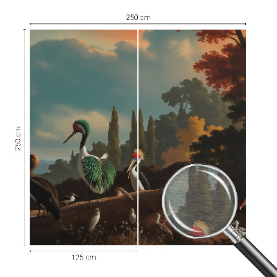 Fototapet vlies pentru living Eleganță ornitologică