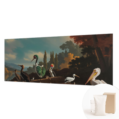 Fototapet vlies pentru living Eleganță ornitologică