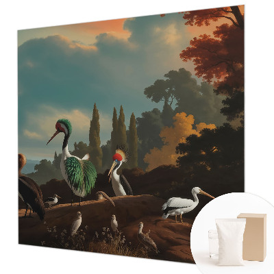 Fototapet vlies pentru living Eleganță ornitologică