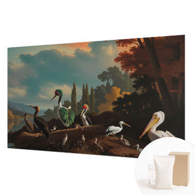 Fototapet vlies pentru living Eleganță ornitologică