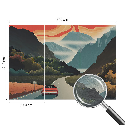 Fototapet la comandă pentru dormitor Ilustrație arbore