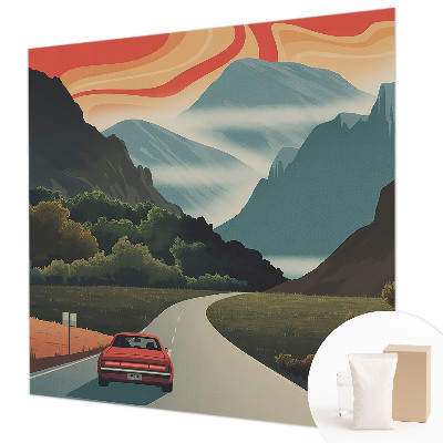 Fototapet la comandă pentru dormitor Ilustrație arbore