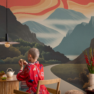 Fototapet la comandă pentru dormitor Ilustrație arbore