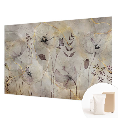 Fototapet pentru dormitor cu litere decorative