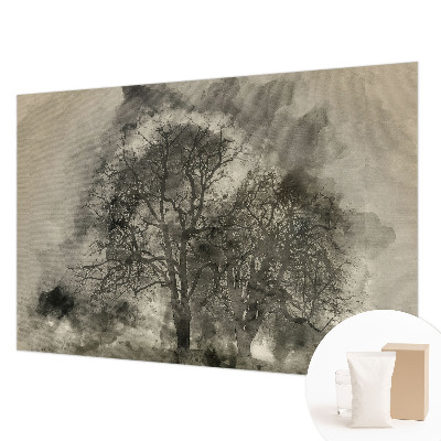 Fototapet vlies pentru living Peisaj de iarnă