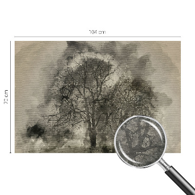 Fototapet vlies pentru living Peisaj de iarnă