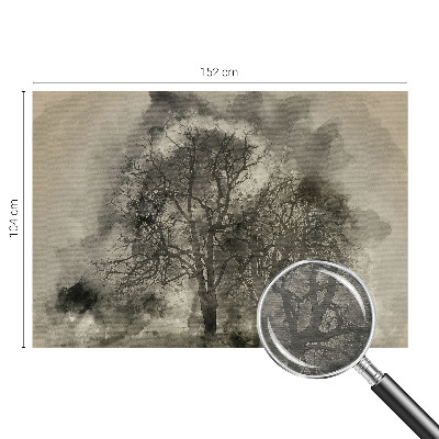 Fototapet vlies pentru living Peisaj de iarnă