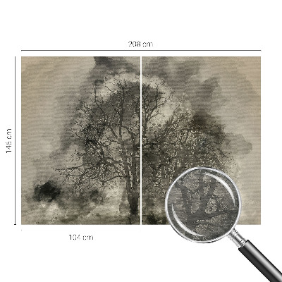 Fototapet vlies pentru living Peisaj de iarnă