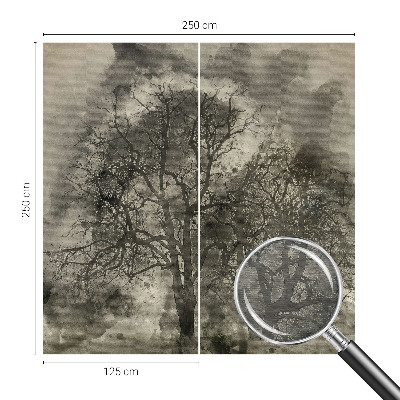 Fototapet vlies pentru living Peisaj de iarnă