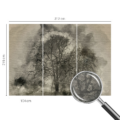 Fototapet vlies pentru living Peisaj de iarnă