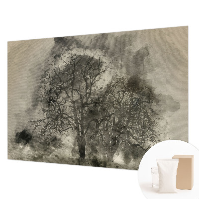 Fototapet vlies pentru living Peisaj de iarnă