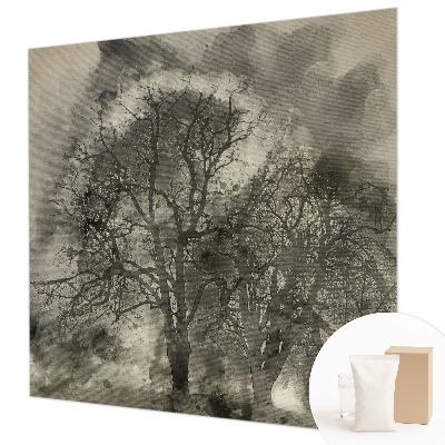 Fototapet vlies pentru living Peisaj de iarnă