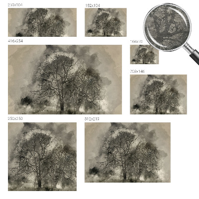 Fototapet vlies pentru living Peisaj de iarnă