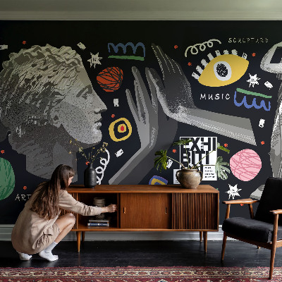 Fototapet vlies pentru copii Floarea-soarelui nostalgică