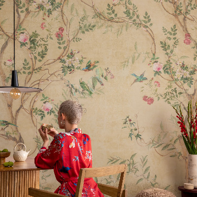 Tapet foto Flamingi roz