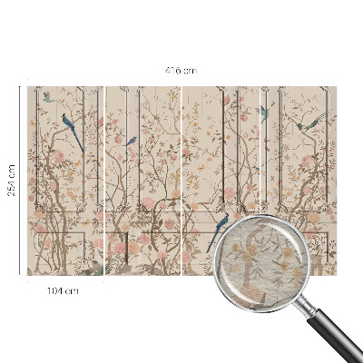 Fototapet modern Idilă florală