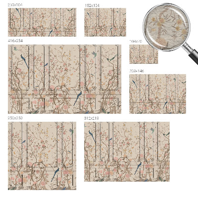 Fototapet modern Idilă florală