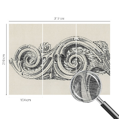 Fototapet pentru dormitor Macarale și munți