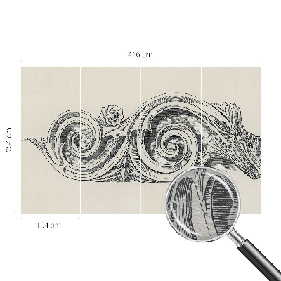 Fototapet pentru dormitor Macarale și munți