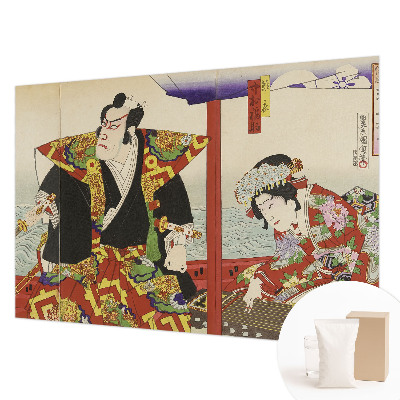 Fototapet vlies pentru living Simetria florală