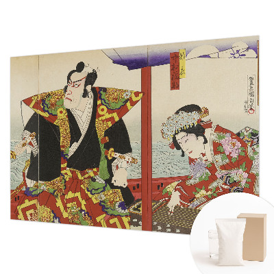 Fototapet vlies pentru living Simetria florală