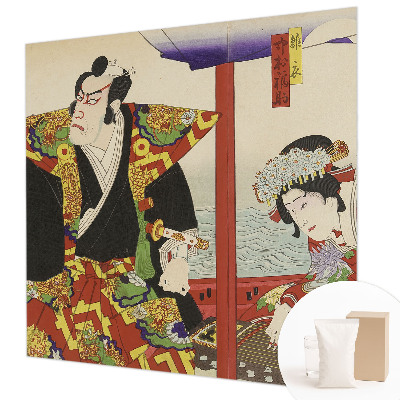 Fototapet vlies pentru living Simetria florală