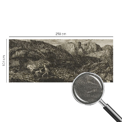 Fototapet modern pentru living Peisaj japonez