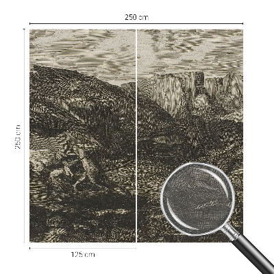 Fototapet modern pentru living Peisaj japonez