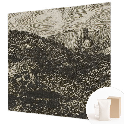 Fototapet modern pentru living Peisaj japonez