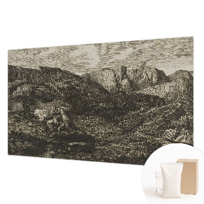 Fototapet modern pentru living Peisaj japonez