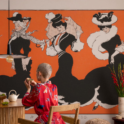 Fototapet la comandă pentru living Subtilitate florală